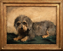19th Century English Portrait Dog Portrait Of Dandy Dinmont Andrew Scott RANKIN