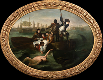 Large 18th Century American Watson & the Shark JOHN SINGLETON COPLEY (1738-1815)