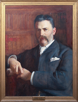 19th Century Portrait of Francis Muir (1839-1912) by FREDERICK SAMUEL BEAUMONT