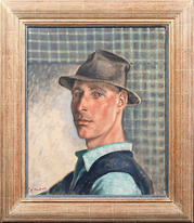 Large Early 20th Century English Portrait Of A Farmer Country Gentleman