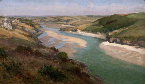 19th Century The Gannel Estuary Crantock Arthur Wilde PARSONS (1854-1931)