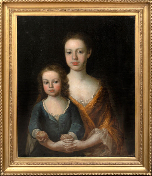 Large 17th Century English School Portrait of The Russell Sisters MICHAEL DAHL