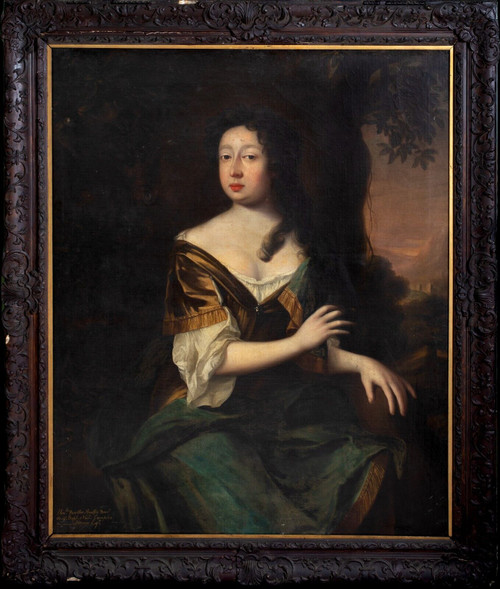 Huge 17th Century English Old Master Portrait MARTHA PENELOPE NOEL (1666-1692)