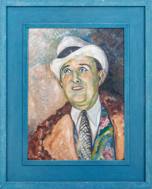 Large Early 20th Century Portrait Of Comedian Max Miller - New English Art Club