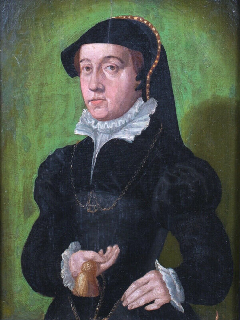 16th Century French Portrait Catherine de' Medici Queen Of France Wife Henry II