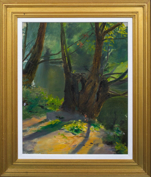 19th Century English Impressionist Woodland Study Arthur John ELSLEY (1861-1952)