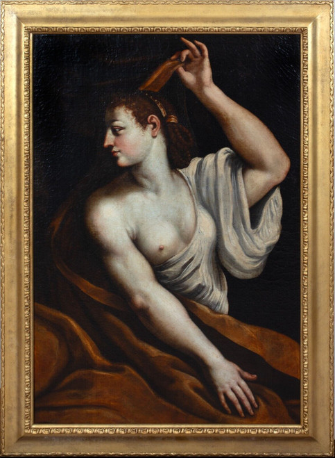 Large 17th Century Italian Old Master The Rape Of Semele & Zeus Nude Greek