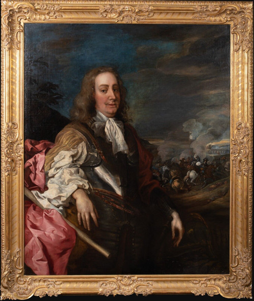 Huge 17th Century Portrait Of General Monck, 1st Duke of Albermarle HUYSMANS