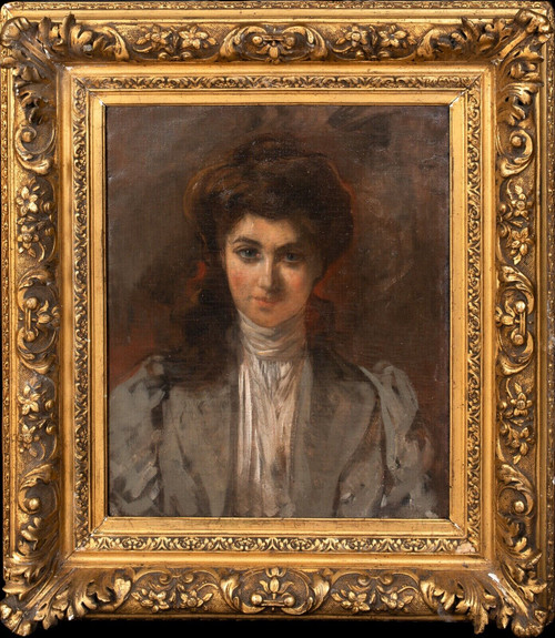 Large 19th Century Portrait of A Young Lady by Sir John Lavery (1856-1941)