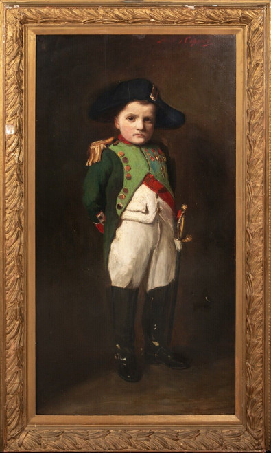 Large 19th Century Child Portrait As Napoleon - FRANK THOMAS COPNALL (1870–1949)