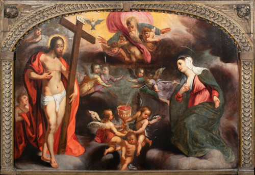 Huge 16th Century Flemish Blood Of Christ Milk Of The Madonna Adriaen Isenbrandt