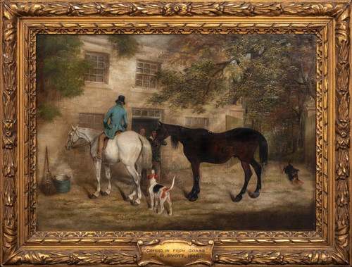 19th century English Fox Hunting Party Horses James Russell RYOTT (1810-1860)