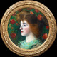 19th Century Pre-Raphaelite Arts & Crafts Portrait Of A Lady "Rosalin Isabel"