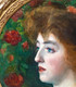 19th Century Pre-Raphaelite Arts & Crafts Portrait Of A Lady "Rosalin Isabel"