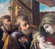 Large 17th Century Italian Old Master The Holy Family & Attendants Oil Painting