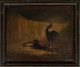 Set Of 4 19th Century English Cock Fighting Scenes Antique Oil Paintings 