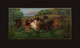 Huge 19th Century New Forest Horses Colt Hunting Landscape Lucy Kemp-Welch