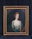 Large 18th Century Portrait of A Girl Miss Grimston by Nathan Drake 1728-1778