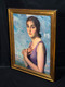 Large Early 20th Century Spanish Portrait Of A Lady Julio MOISÉS (1888-1968)