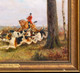 French 19th Century Fox Hunting Horse & Hounds On The Scent by GEORGES LAROCQUE