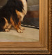 Large 19th Century English School Portrait Of A Collie Dog by ANNIE SMITH