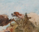 19th Century Hounds Stag Hunt Hunting Landscape by Cecil ALDIN (1870-1935)