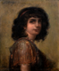 19th Century French Gipsy Girl Portrait Esmeralda Alix Louise ENAULT (1860-1913)