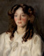 Large circa 1900 Edwardian Portrait Of A Girl In White Hugh RAMSAY (1877-1906)