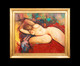 Large 20th Century French Nude Sleeping Portrait by GERARD DUREAUX (1940-2014)