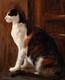 Large 19th Century French Parisian Cat Portrait Théophile Alexandre STEINLEN