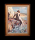 Early 20th Century English Summer Nude Lady Beach Portrait PIERRE-AUGUSTE RENOIR