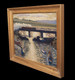 Large Early 20th Century Bristol Post Impressionist Trains & Boats At Sunset