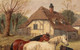 19th Century Farm Horses Chickens Pigs by John Frederick II HERRING (1815-1907)