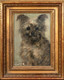 19th Century British School Tottie The Highland Terrier Dog Portrait 1887
