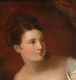 18th 19th Century French School Portrait Of A Partially Nude Woman Oil Painitng