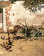 Large 19th Century Malaga Spain Street Scene Donkey by REUBEN LE GRANDE JOHNSTON