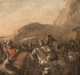 Large 17th Century Christian Ottoman Cavalry Battle Il Borgognone (1628-1679)