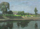 Early 20th Century English River Thames At Barnes Rowing Landscape RUSKIN SPEAR