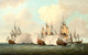 Large 18th Century British Royal Navy Dutch Battle American War Of Independence