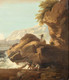 18th Century Ships Off The Rocks & Figures Landscape Joseph VERNET (1714-1789)