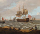 Large 17th Century Dutch Fishing & Naval Ships LUDOLF BAKHUIZEN (1630-1708)