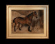 Large 19th Century English Portrait Of A Bay Carriage Horse JOHN EMMS (1843-1912