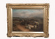 Huge 19th Century English Sheep Landscape Guildford Surrey by George COLE
