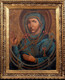 Large 17th 18th Century Eastern European Consecrated Madonna Icon Portrait 