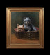 Large 19th Century Portrait Of Cairn Terrier Dogs Fannie MOODY (1861-1948)