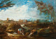 18th Century Italian Old Master River Landscape Francesco GUARDI (1712-1793)