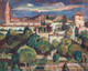 Large early 20th Century View Of VALLDEMOSSA, MALLORCA - LEO GESTEL (1881-1941)