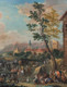 17th Century Dutch Flemish Cattle Market Livestock Landscape Karel BREYDEL 