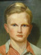 Early 20th Century English School Young Rugby Player Portrait Antique Painting
