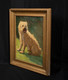 Large Early 20h Century English School Wheaten Terrier Dog Portrait Signed
